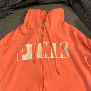 Pink Zip Up Hoodie